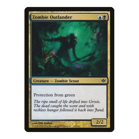 Zombie Outlander (CON) #133 Common (Lightly Played) Conflux Magic: The Gathering: 2009