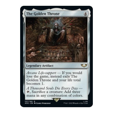 The Golden Throne (40K) #157 Rare (Near Mint) Universes Beyond: Warhammer 40,000 Magic: The Gathering: 2022