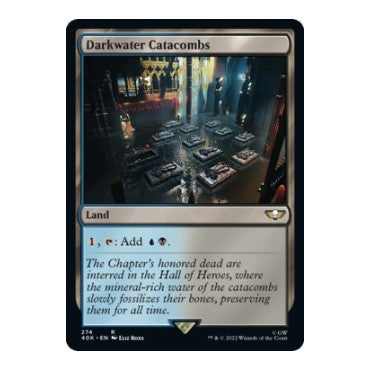 Darkwater Catacombs (40K) #274 Rare (Lightly Played) Universes Beyond: Warhammer 40,000 Magic: The Gathering: 2022