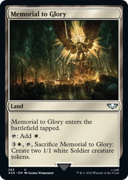 Memorial to Glory (40K) #283 Uncommon (Lightly Played) Universes Beyond: Warhammer 40,000 Magic: The Gathering: 2022
