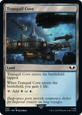 Tranquil Cove (40K) #303 Common (Lightly Played) Universes Beyond: Warhammer 40,000 Magic: The Gathering: 2022