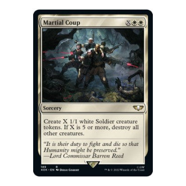 Martial Coup (40K) #189 Rare (Lightly Played) Universes Beyond: Warhammer 40,000 Magic: The Gathering: 2022