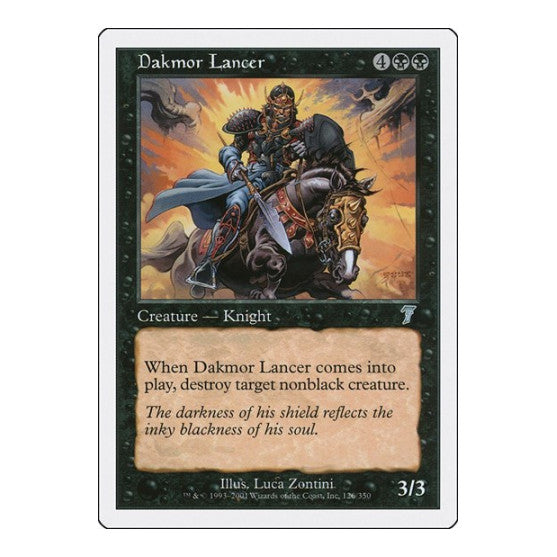 Dakmor Lancer (7ED) #126 Uncommon (Heavily Played) 7th Edition Magic: The Gathering: 2001