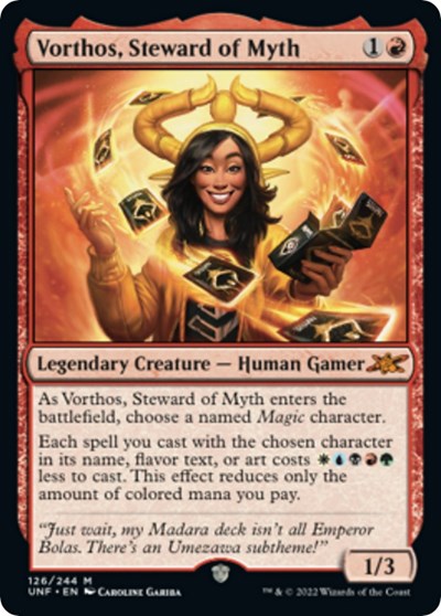 Vorthos Steward of Myth (UNF) #126 Mythic Rare (Moderately Played) Unfinity Magic: The Gathering: 2022