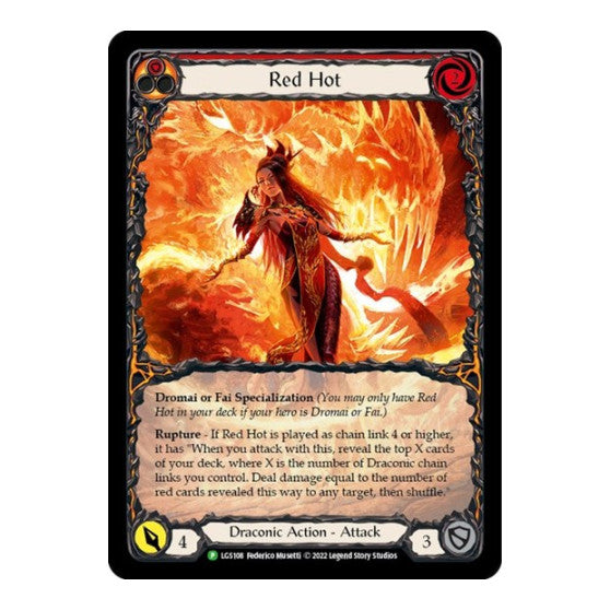 Red Hot - LGS108 (PR) #LGS108 Promo Flesh and Blood: Promo Cards Flesh and Blood TCG: 2019
