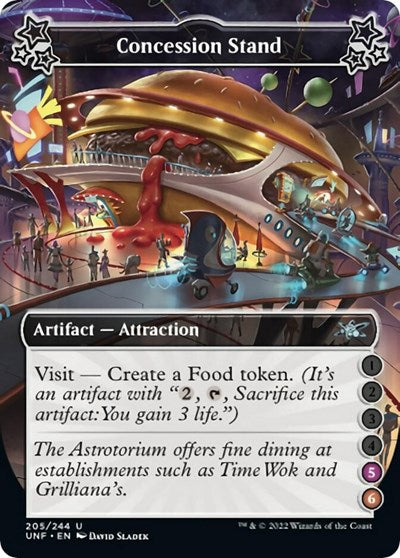Concession Stand 5 6 (UNF) #205d Uncommon (Lightly Played) Unfinity Magic: The Gathering: 2022