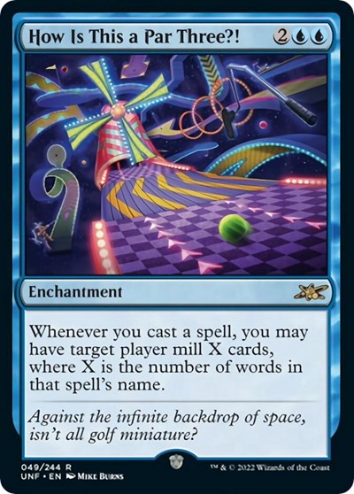 How Is This a Par Three (UNF) #49 Rare Unfinity Magic: The Gathering: 2022
