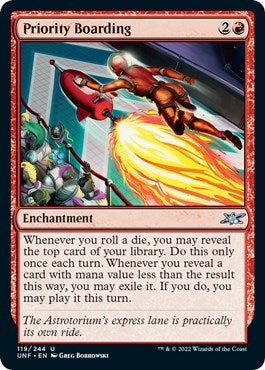 Priority Boarding (UNF) #119 Uncommon Unfinity Magic: The Gathering: 2022