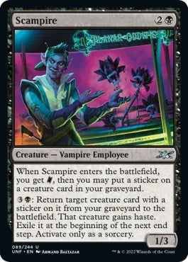 Scampire (UNF) #89 Uncommon (Lightly Played) Unfinity Magic: The Gathering: 2022