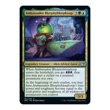 Ambassador Blorpityblorpboop (UNF) #161 Uncommon (Lightly Played) Unfinity Magic: The Gathering: 2022