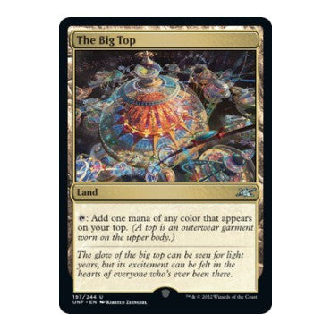 The Big Top (UNF) #197 Uncommon (Foil Lightly Played) Unfinity Magic: The Gathering: 2022