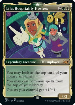 Lila Hospitality Hostess Showcase (UNF) #262 Mythic Rare (Lightly Played) Unfinity Magic: The Gathering: 2022
