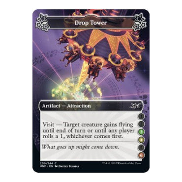 Drop Tower (3-4-6) (UNF) #209 Common (Foil Lightly Played) Unfinity Magic: The Gathering: 2022