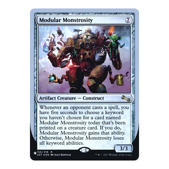 Modular Monstrosity (LIST) #155/216 Rare (Foil Near Mint) The List Reprints Magic: The Gathering: 2026