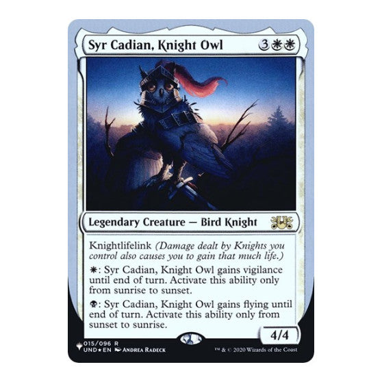 Syr Cadian, Knight Owl (LIST) #015/096 Rare (Foil Lightly Played) The List Reprints Magic: The Gathering: 2026