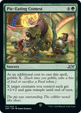 Pie Eating Contest (UNF) #151 Uncommon (Lightly Played) Unfinity Magic: The Gathering: 2022