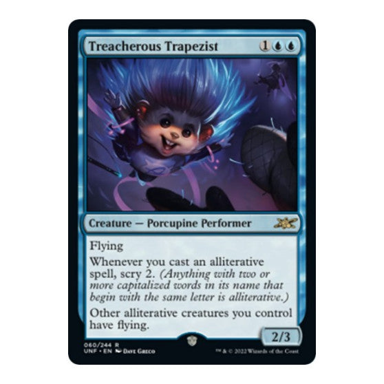 Treacherous Trapezist (UNF) #60 Rare Unfinity Magic: The Gathering: 2022