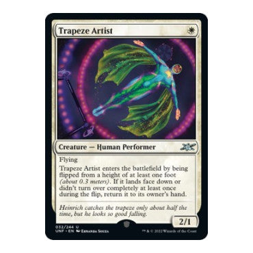 Trapeze Artist (UNF) #32 Uncommon (Lightly Played) Unfinity Magic: The Gathering: 2022
