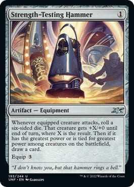 Strength Testing Hammer (UNF) #193 Uncommon (Lightly Played) Unfinity Magic: The Gathering: 2022