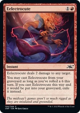 Eelectrocute (UNF) #106 Common Unfinity Magic: The Gathering: 2022