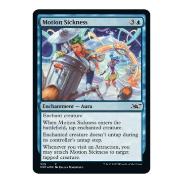 Motion Sickness Galaxy Foil (UNF) #339 Common (Foil Near Mint) Unfinity Magic: The Gathering: 2022