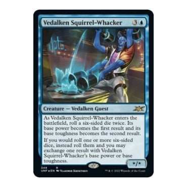 Vedalken Squirrel Whacker Galaxy Foil (UNF) #349 Rare Unfinity Magic: The Gathering: 2022