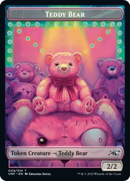 Teddy Bear Token (UNF) #9 T (Lightly Played) Unfinity Magic: The Gathering: 2022