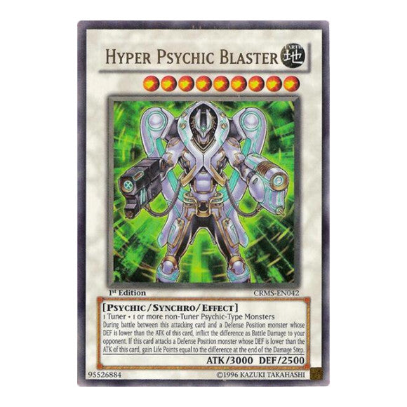 Hyper Psychic Blaster (CRMS) #CRMS-EN042 Ultra Rare (Unlimited Damaged) Crimson Crisis YuGiOh: 2009