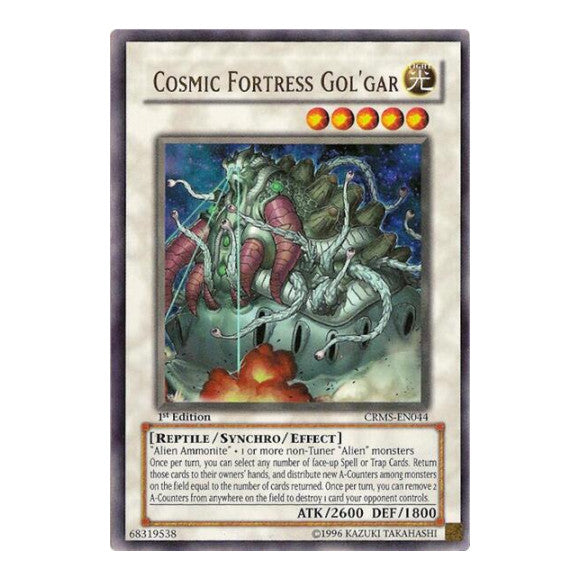 Cosmic Fortress Gol'Gar (CRMS) #CRMS-EN044 Ultra Rare (Unlimited Damaged) Crimson Crisis YuGiOh: 2009
