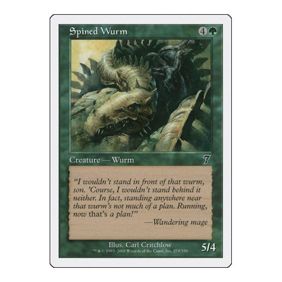 Spined Wurm (7ED) #270 Common 7th Edition Magic: The Gathering: 2001