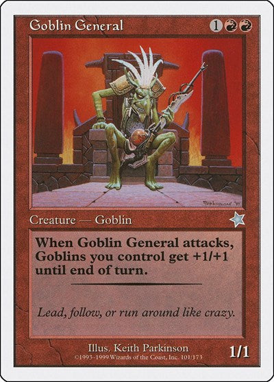 Goblin General (S99) #101 Uncommon Starter 1999 Magic: The Gathering: 1999