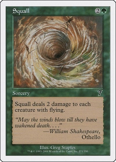 Squall (7ED) #271 Common (Heavily Played) 7th Edition Magic: The Gathering: 2001