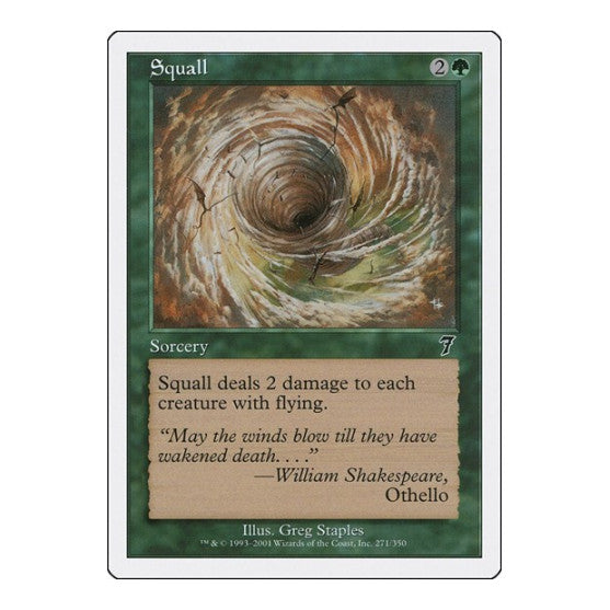 Squall (7ED) #271 Common (Heavily Played) 7th Edition Magic: The Gathering: 2001
