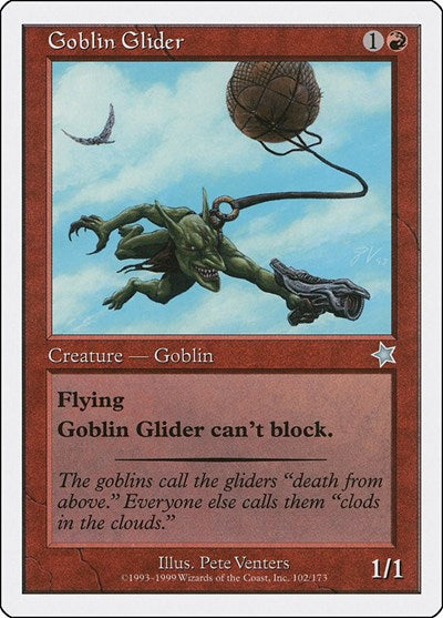 Goblin Glider (S99) #102 Uncommon Starter 1999 Magic: The Gathering: 1999