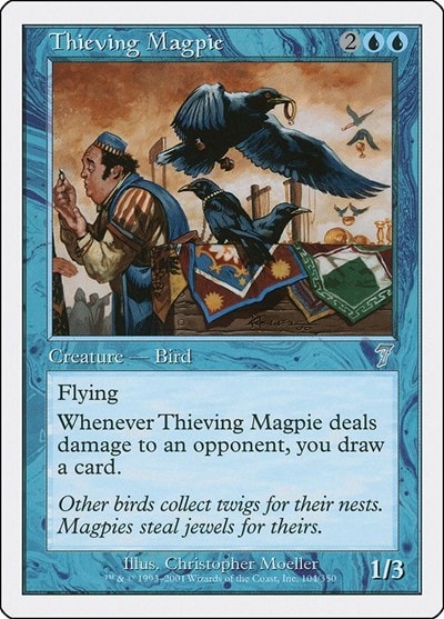 Thieving Magpie (7ED) #104 Uncommon (Moderately Played) 7th Edition Magic: The Gathering: 2001