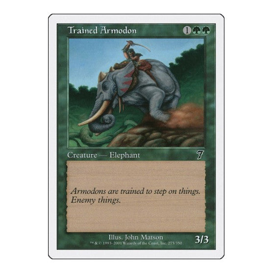 Trained Armodon (7ED) #275 Common 7th Edition Magic: The Gathering: 2001