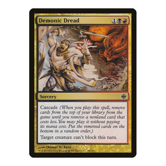 Demonic Dread (ARB) #38 Common Alara Reborn Magic: The Gathering: 2009