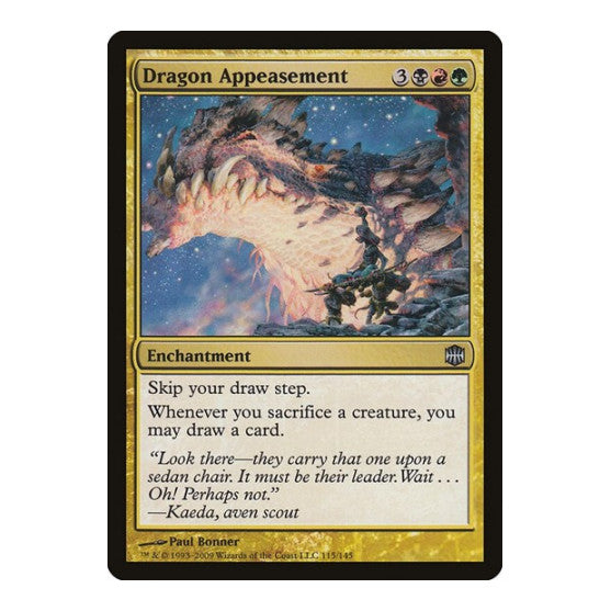 Dragon Appeasement (ARB) #115 Uncommon (Moderately Played) Alara Reborn Magic: The Gathering: 2009