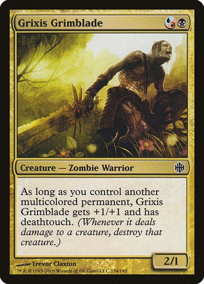Grixis Grimblade (ARB) #134 Common (Heavily Played) Alara Reborn Magic: The Gathering: 2009