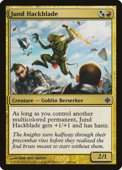 Jund Hackblade (ARB) #138 Common (Moderately Played) Alara Reborn Magic: The Gathering: 2009