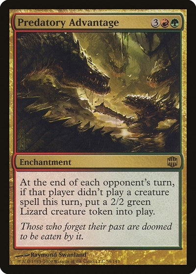 Predatory Advantage (ARB) #58 Rare (Lightly Played) Alara Reborn Magic: The Gathering: 2009