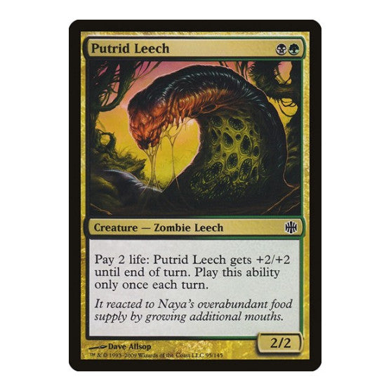 Putrid Leech (ARB) #95 Common Alara Reborn Magic: The Gathering: 2009