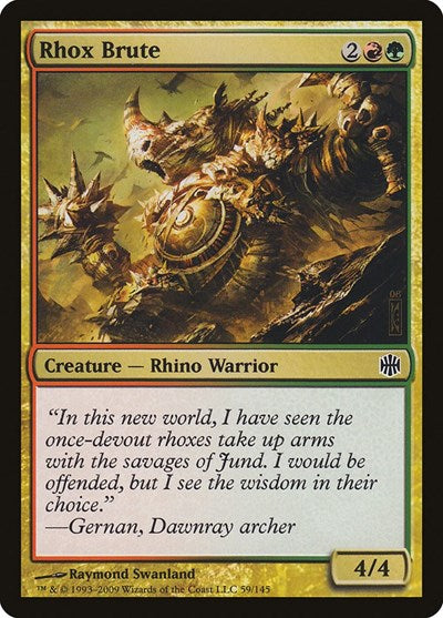 Rhox Brute (ARB) #59 Common (Lightly Played) Alara Reborn Magic: The Gathering: 2009
