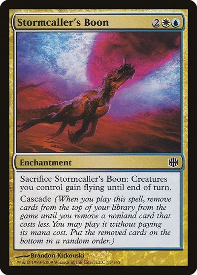 Stormcallers Boon (ARB) #13 Common (Moderately Played) Alara Reborn Magic: The Gathering: 2009