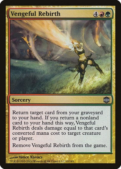 Vengeful Rebirth (ARB) #62 Uncommon (Lightly Played) Alara Reborn Magic: The Gathering: 2009