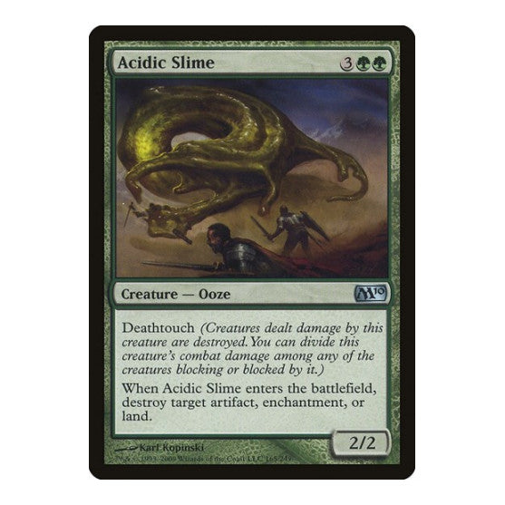 Acidic Slime (M10) #165 Uncommon (Lightly Played) Magic 2010 (M10) Magic: The Gathering: 2009