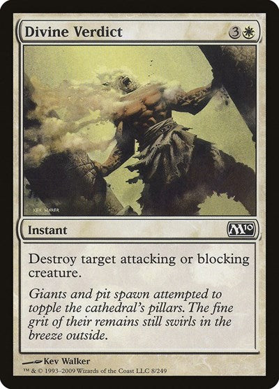Divine Verdict (M10) #8 Common (Moderately Played) Magic 2010 (M10) Magic: The Gathering: 2009