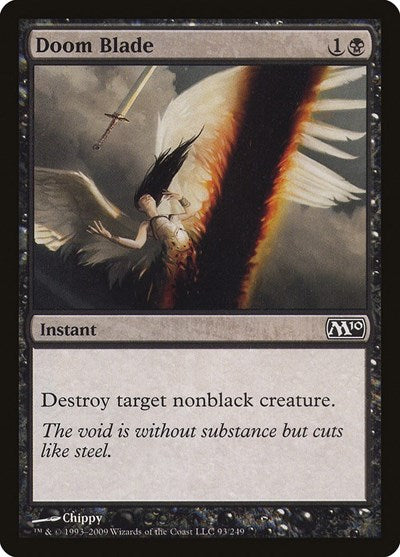 Doom Blade (M10) #93 Common (Moderately Played) Magic 2010 (M10) Magic: The Gathering: 2009