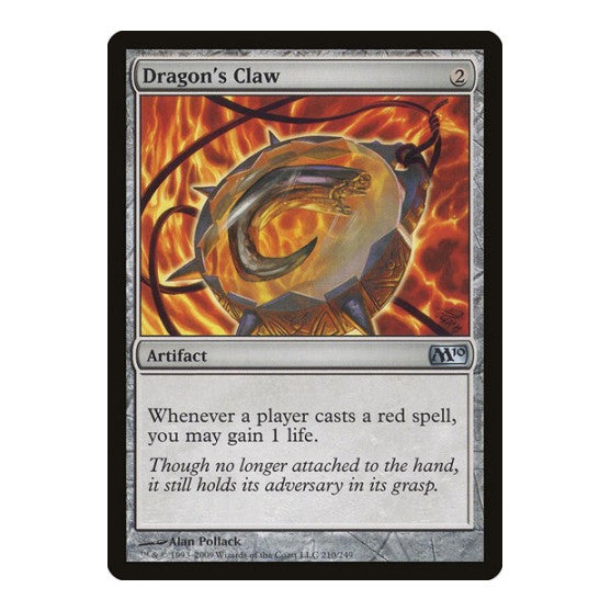 Dragons Claw (M10) #210 Uncommon Magic 2010 (M10) Magic: The Gathering: 2009