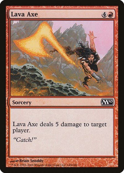 Lava Axe (M10) #145 Common (Moderately Played) Magic 2010 (M10) Magic: The Gathering: 2009
